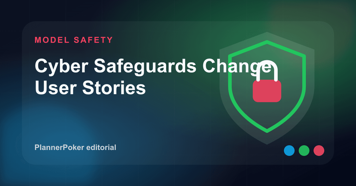 Original PlannerPoker cover illustration: Cyber Safeguards Change User Stories.