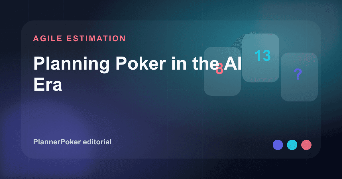Original PlannerPoker cover illustration: Planning Poker in the AI Era.