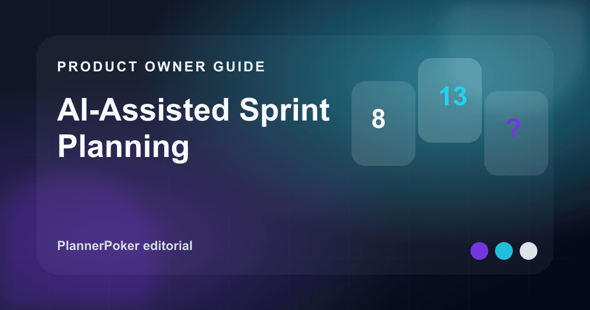 Original PlannerPoker cover illustration: AI-Assisted Sprint Planning.